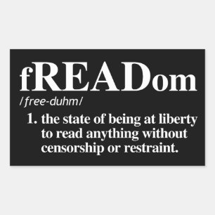 Freadom Definition Rectangular Sticker
