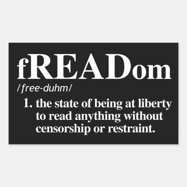 Freadom Definition Rectangular Sticker (Front)