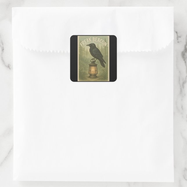 Freak Beacon Raven Sticker (Bag)