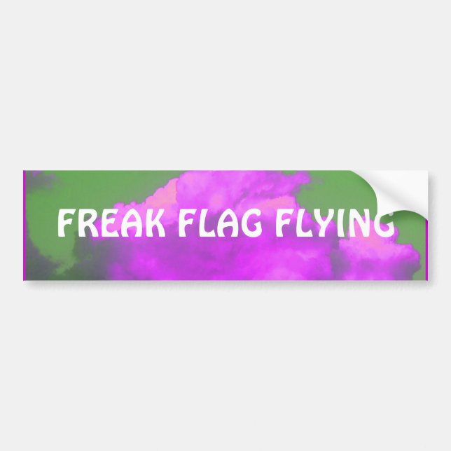 Freak Flag Flying Bumper Sticker (Front)