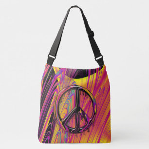 Freak Flag Psychedelic Hippy Couture Crossbody Bag