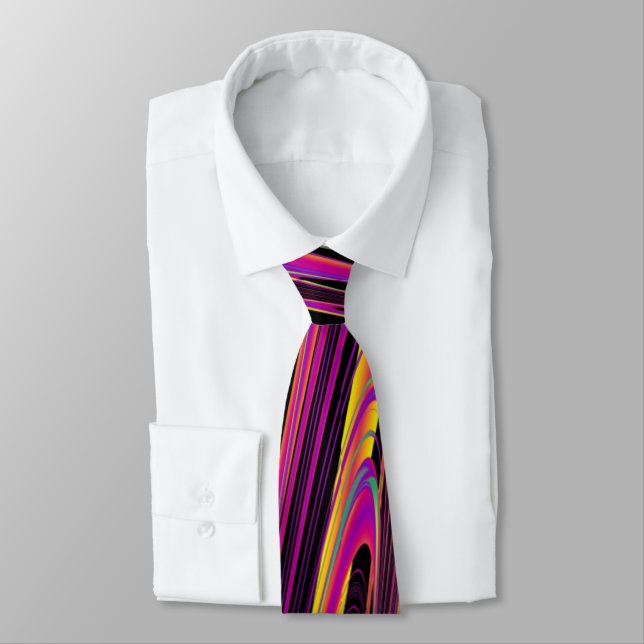 Freak Flag Psychedelic Hippy Couture Tie (Tied)