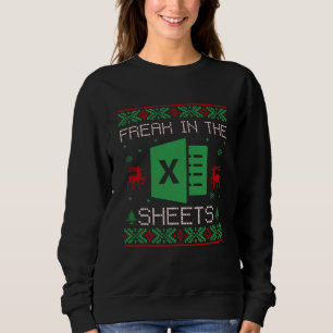 Freak In The Sheet Ugly Christmas Sweatshirt