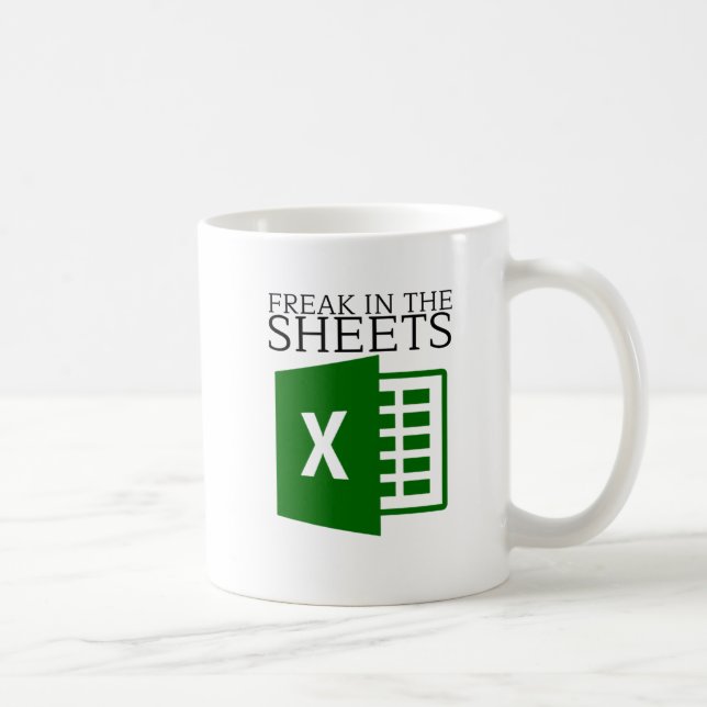 Freak In The Sheets Excel Coffee Mug (Right)