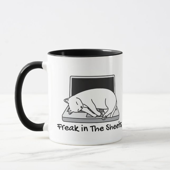 Freak in the Sheets- Funny Acoountant Mug (Left)