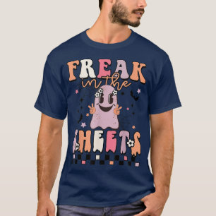 Freak In The Sheets Ghost Funny Halloween Spooky V T-Shirt