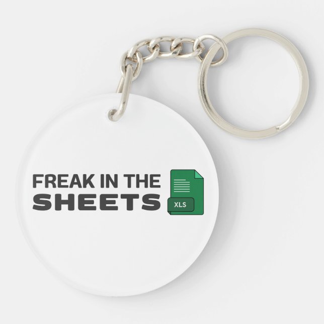 Freak in the sheets key ring (Back)