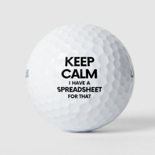 Freak in the Sheets - Spreadsheets Microsoft Excel Golf Balls