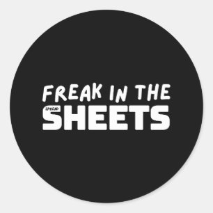 Freak in the spreadsheets classic round sticker