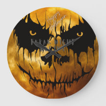  "Freak Night Begins" Happy Halloween Wall Clock