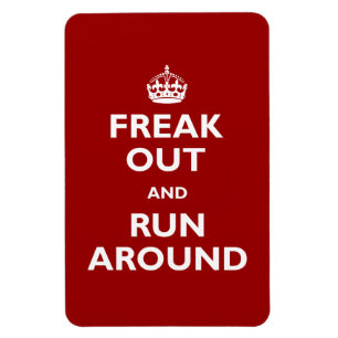 Freak Out & Run Around Magnet