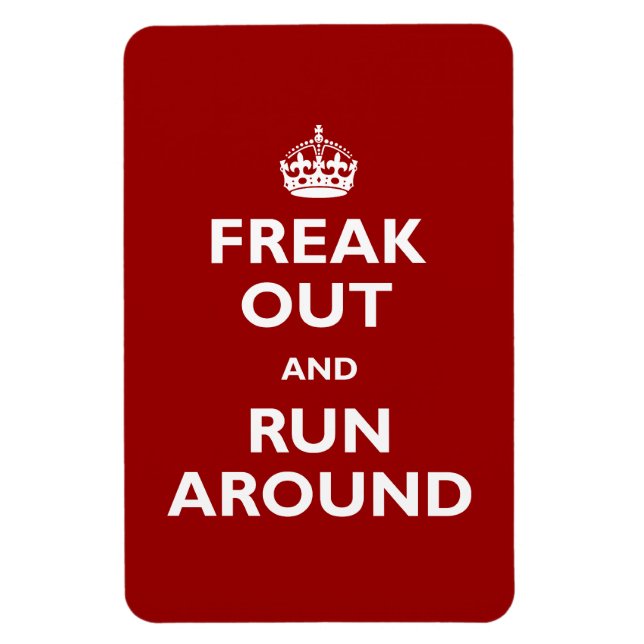 Freak Out & Run Around Magnet (Vertical)