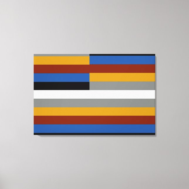 Freak Pride Flag Canvas Print (Front)