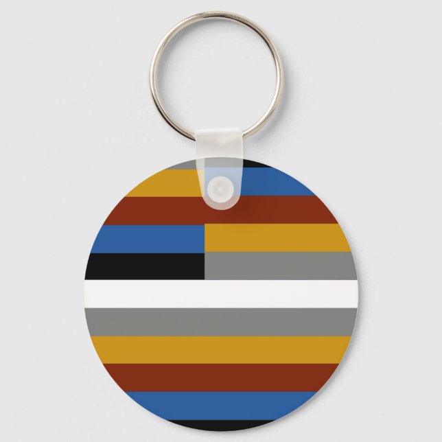 Freak Pride Flag Key Ring (Front)