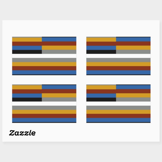 Freak Pride Flag Rectangular Sticker (Sheet)