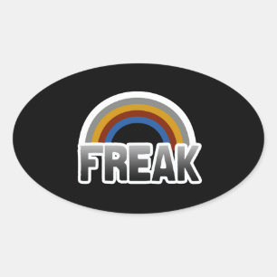Freak Pride Oval Sticker