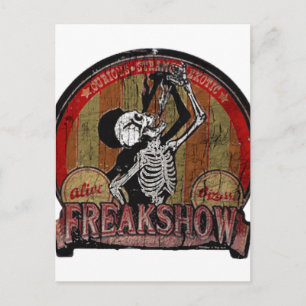 Freak Show Postcard