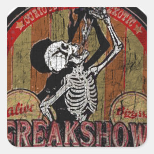 Freak Show Square Sticker