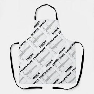 Freak Wave Inside Oceanography Humour Graph Apron