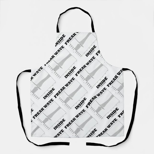 Freak Wave Inside Oceanography Humour Graph Apron (Front)