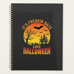 Freakin Bats Love Halloween Haunted Castle Design_ Planner