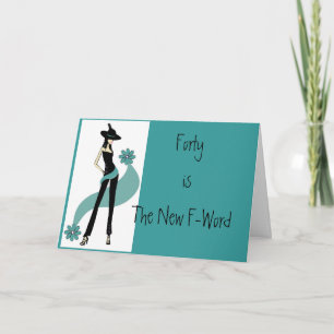 Freakin' Fabulous 40th Birthday Card for Women