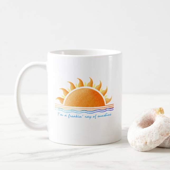 Freakin Ray of Sunshine Coffee Mug (With Donut)
