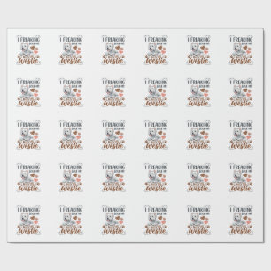 Freaking Love Westie Dog Hearts Paws_1 Wrapping Paper