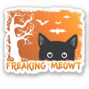 Freaking Meowt – Cute Spooky Black Cat Halloween