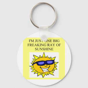 freaking ray of sunshine key ring