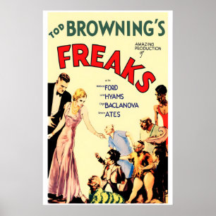 Freaks 1932 Movie Poster Classic Hollywood Film