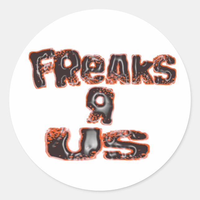 FreaksR Us Classic Round Sticker (Front)