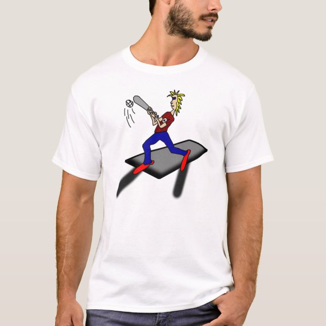 Freaky Baseball Man T-Shirt (Front)