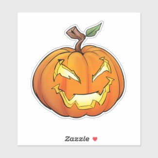 Freaky Cartoon Jack-O-Lantern