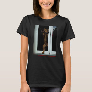 Freaky cat artwork kitten meme   T-Shirt