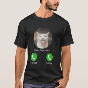 Freaky Department Funny Cat Meme Tee