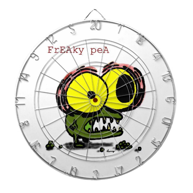 Freaky Pea Dartboard (Front)