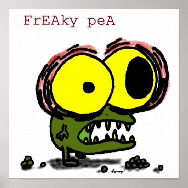 Freaky Pea Poster (Front)