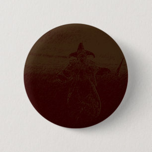 Freaky Scary Harlequin Clown 6 Cm Round Badge