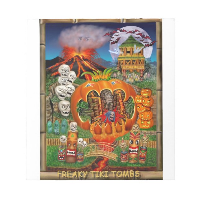 FREAKY TIKI TOMBS NOTEPAD (Front)
