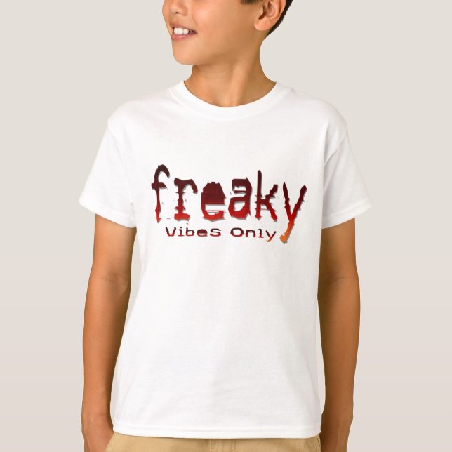 "Freaky Vibes Only"-dgn5 by Maaya Prints, Kids' T-Shirt (Front)