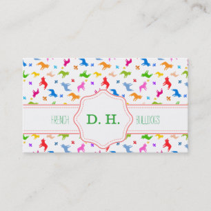 Freches Frenchie Pattern Business Card