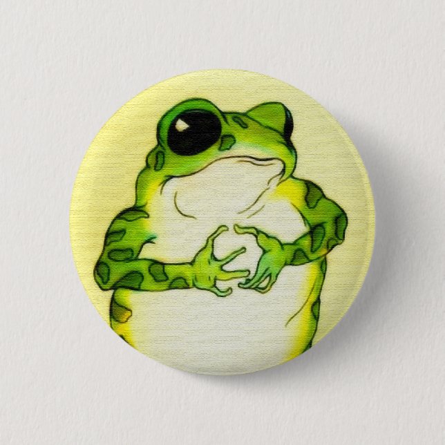 Freckle Frog 6 Cm Round Badge (Front)