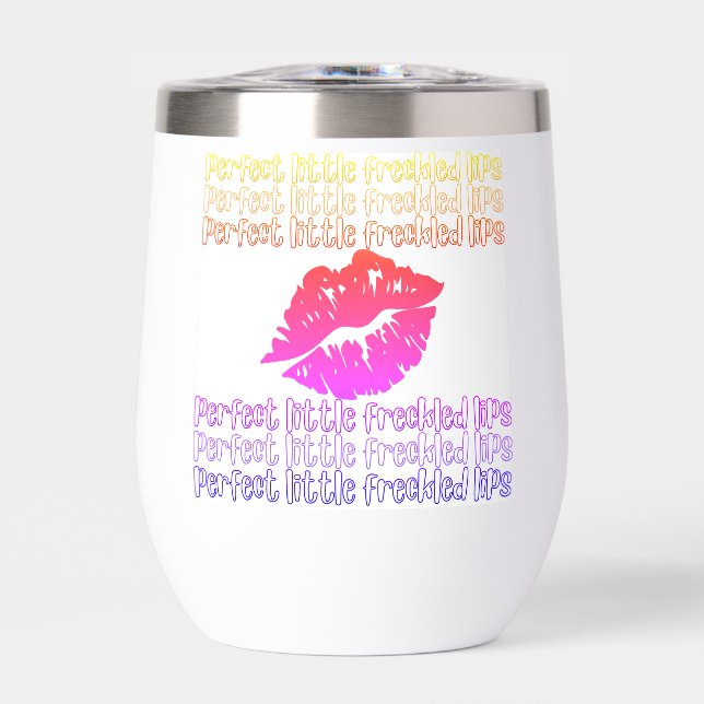 Freckled Lips Tumbler, Bahamas (Front)