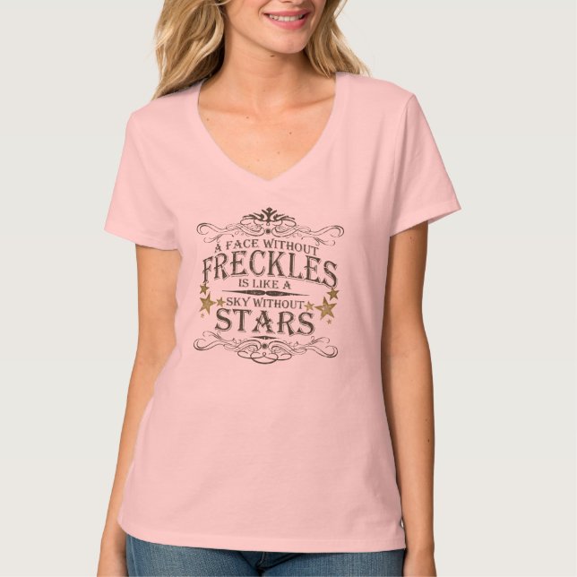 Freckles are Cute T-Shirt (Front)