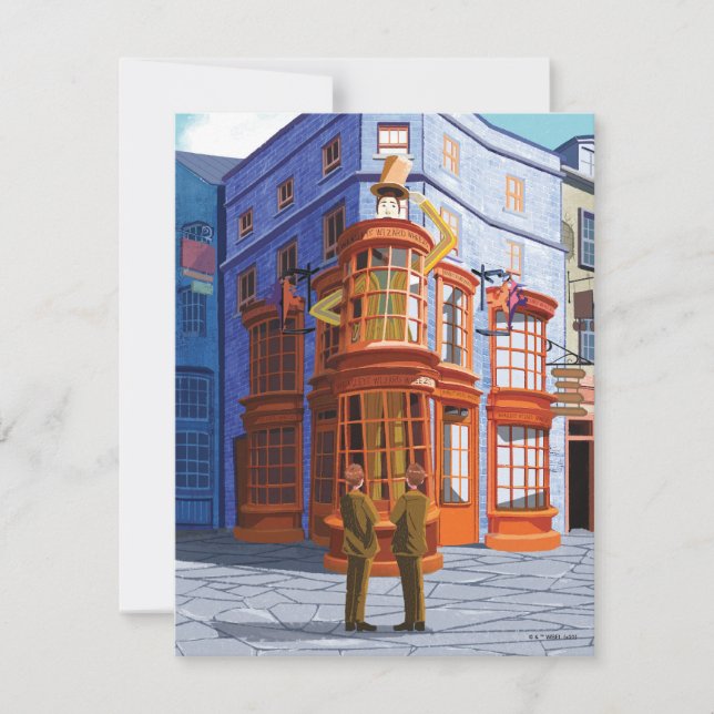 Fred and George at Weasley's Wizard Wheezes Card (Front)