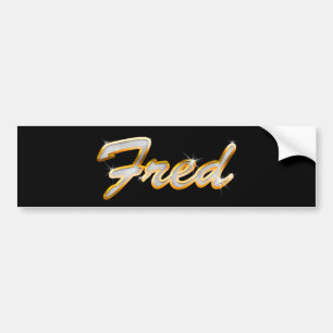 Fred Bling Bumper Sticker