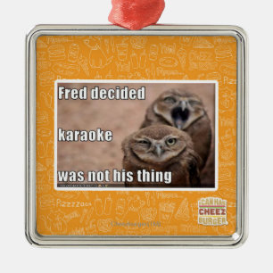 Fred decided metal tree decoration