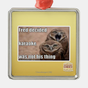 Fred decided metal tree decoration