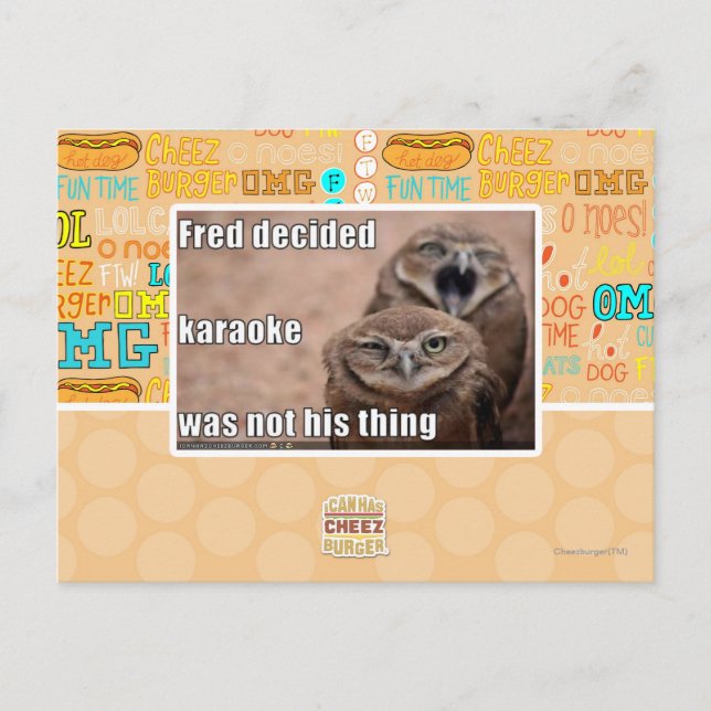 Fred decided postcard (Front)